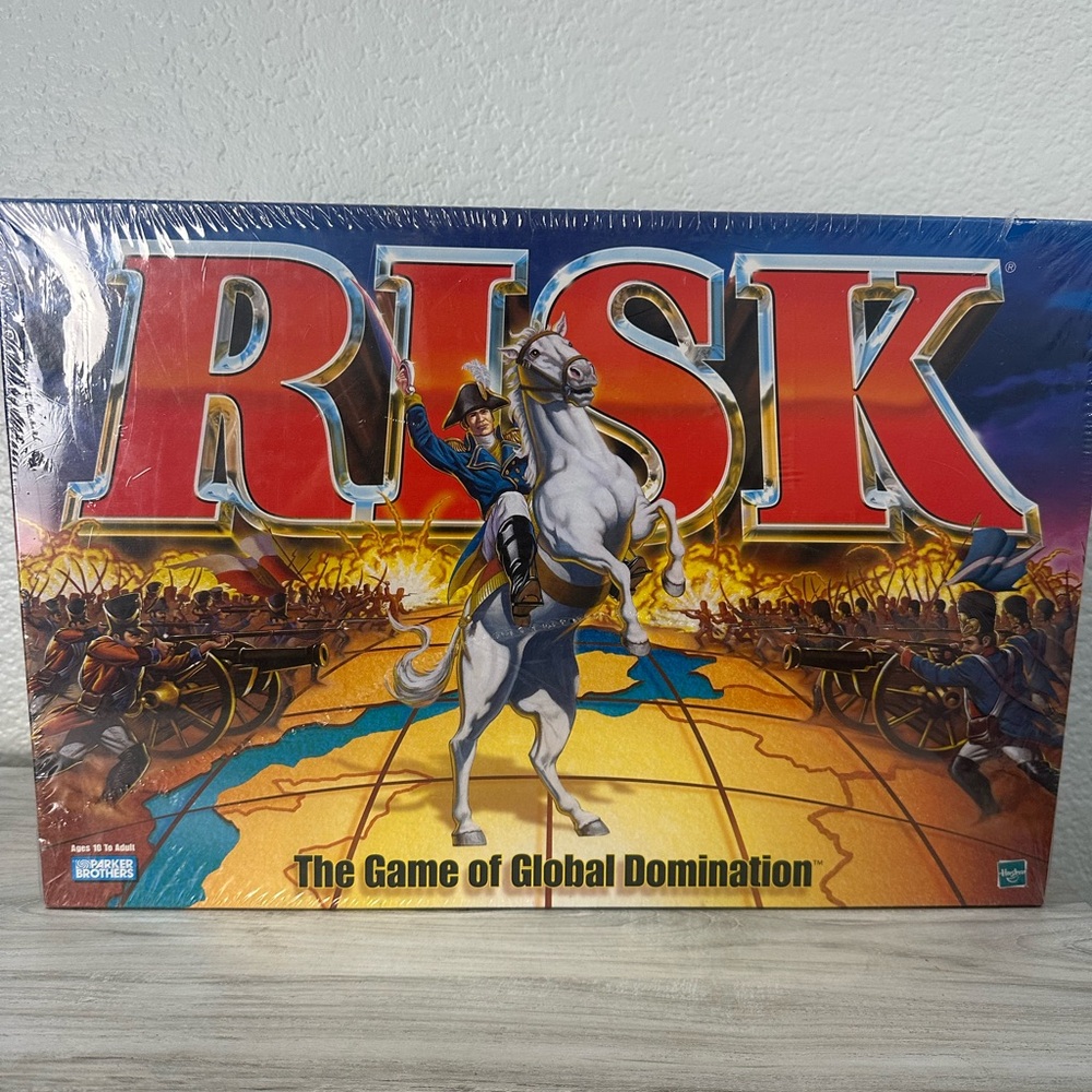 Hasbro Risk Board Game - Red and Blue Edition 1998 new